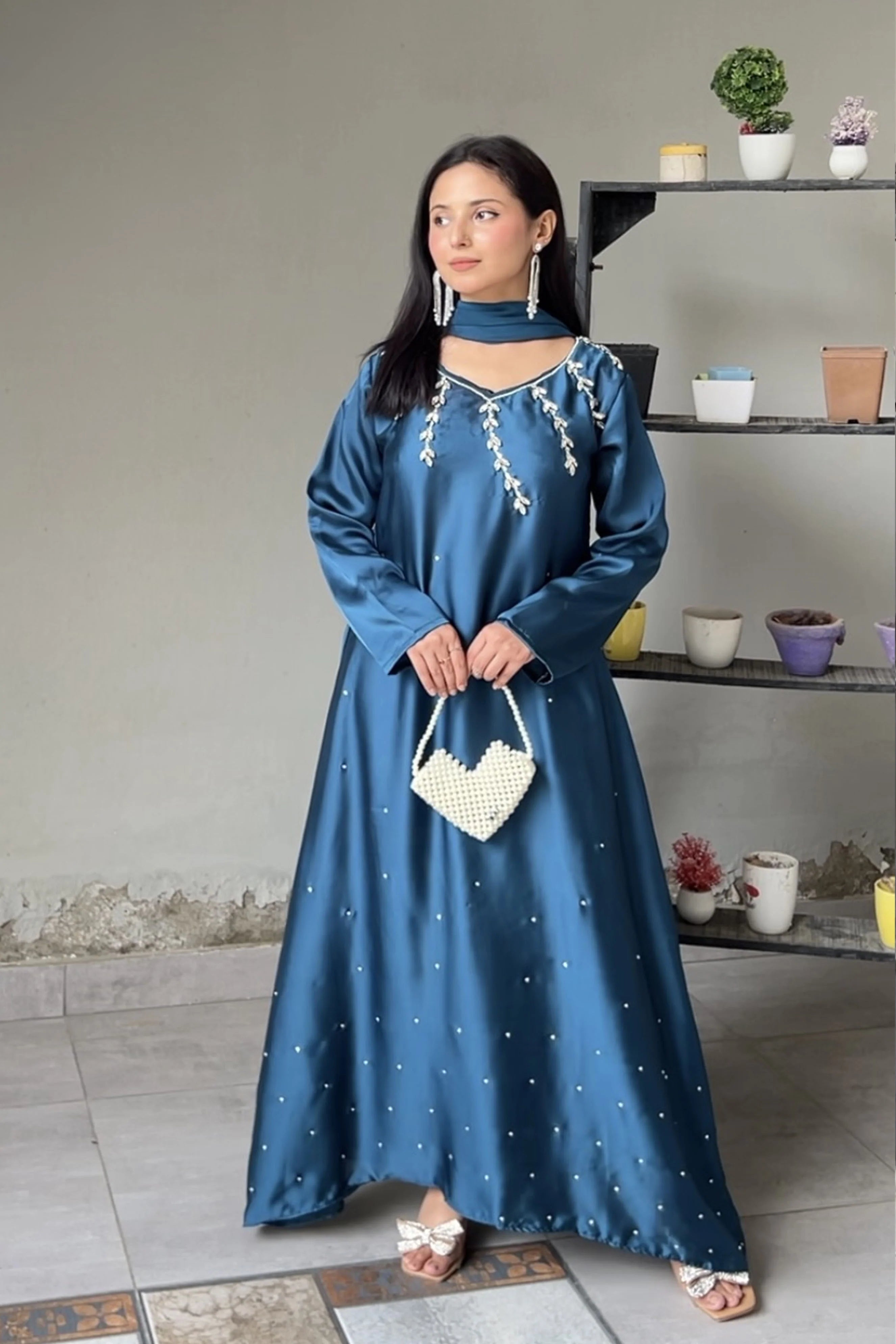 Dress with Hand Embroidery